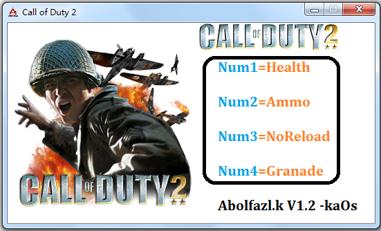 使命召唤2全能修改器 V1.2 绿色免费版